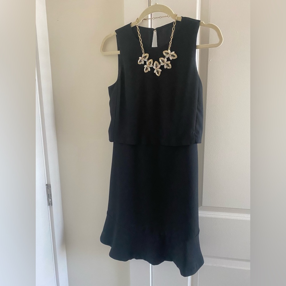 Banana Republic Black Tiered Sleeveless Dress - sz 0